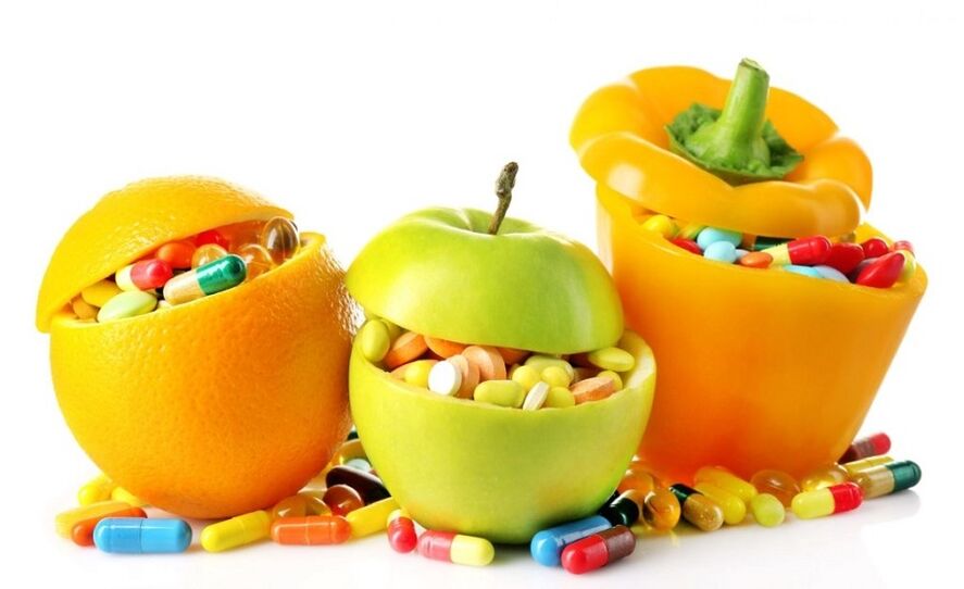 Vitamins for potency in vegetables and fruits