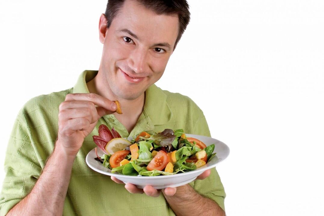 Vegetable salad for male potency